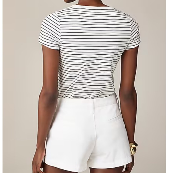 NWT J. Crew White A-line denim short in white SZ Various - Picture 2 of 8